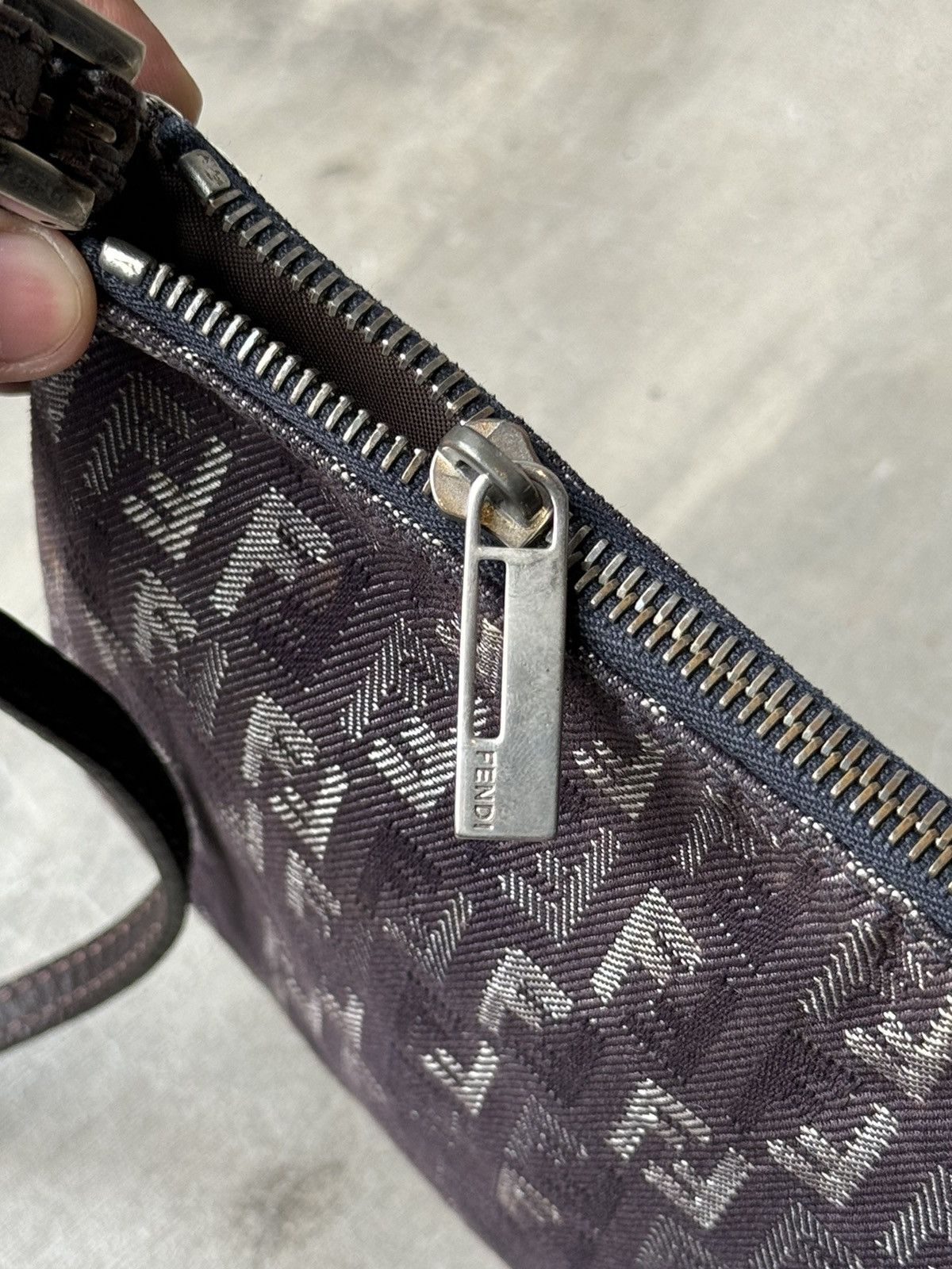 Fendi Fendi Vintage Blue Denim Monogram Logo Zucchino Size ONE SIZE - 6 Thumbnail