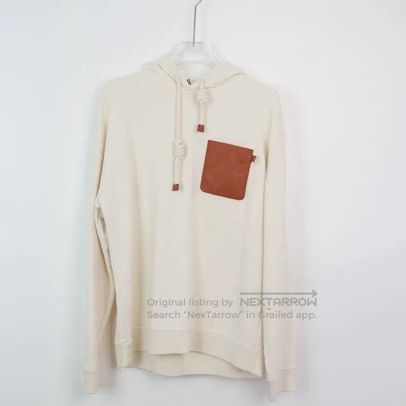 Loewe Loewe Leather Patch Logo Hoodie Size US M / EU 48-50 / 2 - 1 Thumbnail