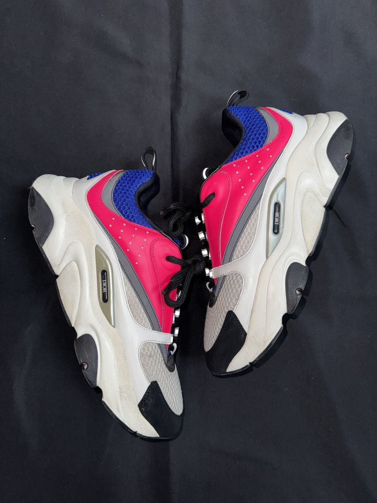 Dior Dior B22 Pink/Blue Sneakers - Size 42 Size US 9 / EU 42 - 1 Thumbnail