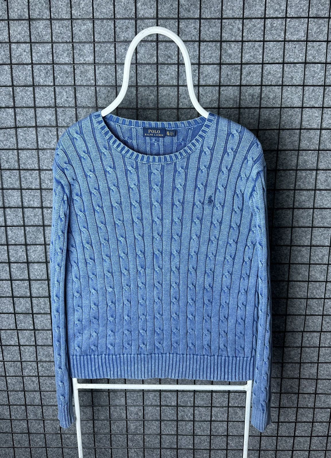 Ralph Lauren Polo Ralph Lauren Washed Cable Knit Cotton Sweater Size XL Size XL / US 12-14 / IT 48-50 - 1 Thumbnail