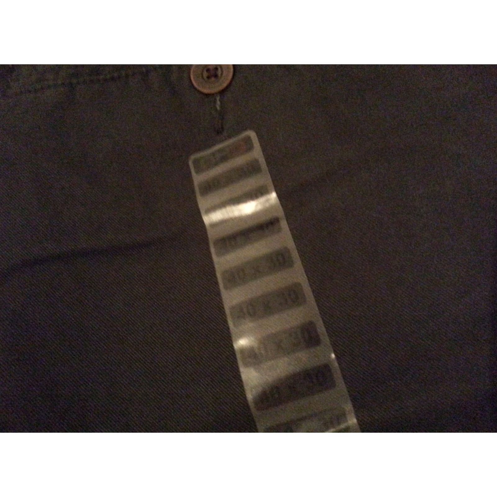 Vintage DH3 Pants Mens 40 Gray New Khaki 40x30 Straight Classic Grey Slack Trouser Chino Size US 40 / EU 56 - 4 Thumbnail