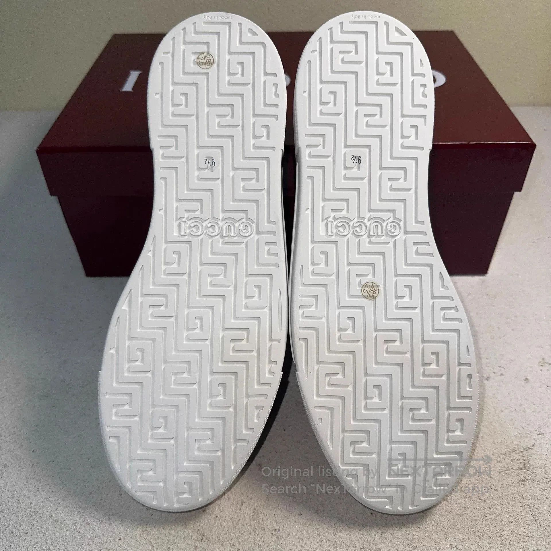 Gucci Green Low Top Sneakers with Stripe Design. Size US 10.5 / EU 43-44 - 4 Thumbnail