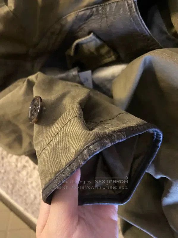 Burberry Burberry Green Cotton Mid-Length War Horse Coat. Size US M / EU 48-50 / 2 - 7 Thumbnail