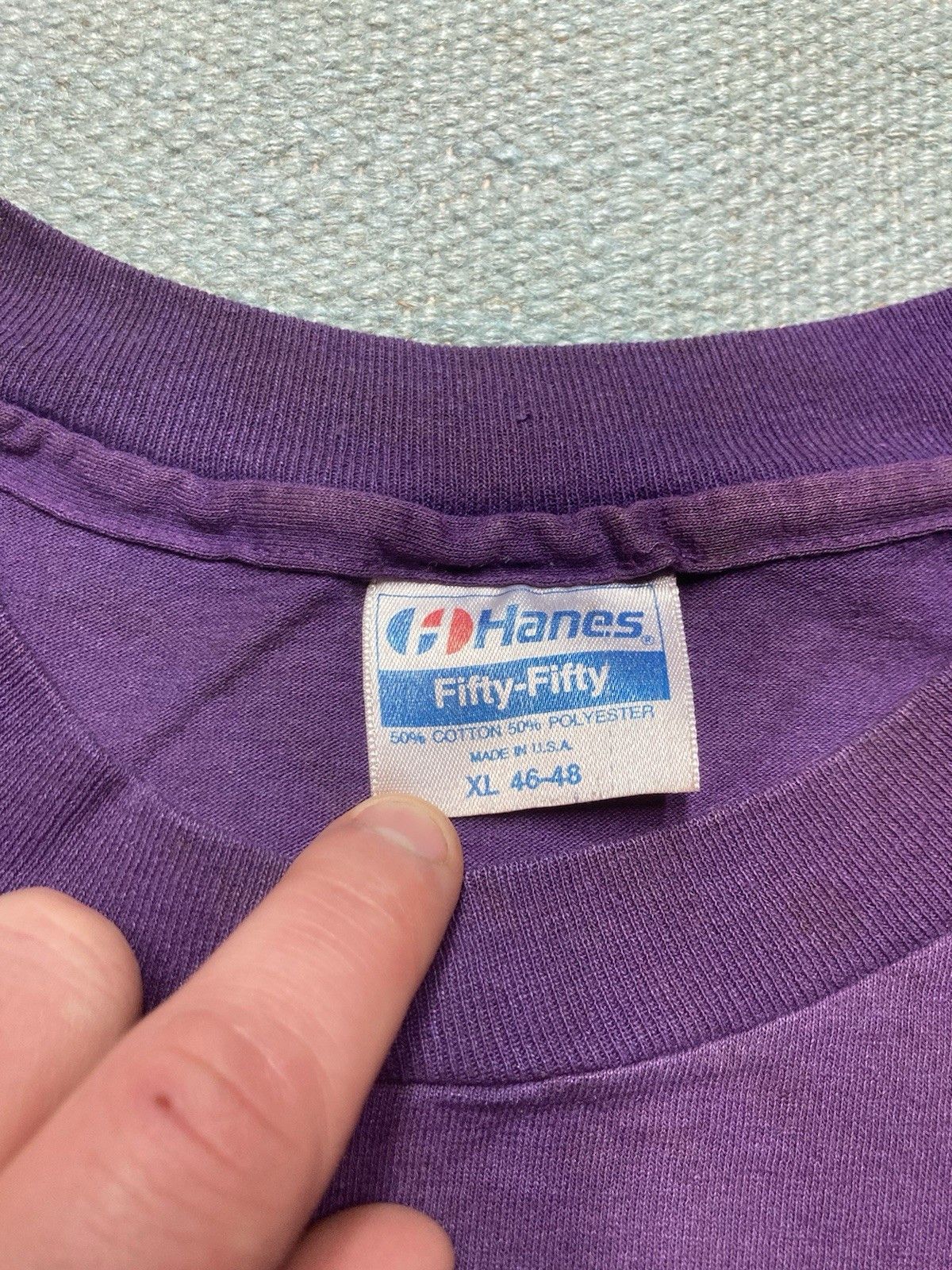 Hanes × Vintage VTG 80s t shirt Los Angeles lakers LA training camp NBA XL Size US XL / EU 56 / 4 - 6 Thumbnail