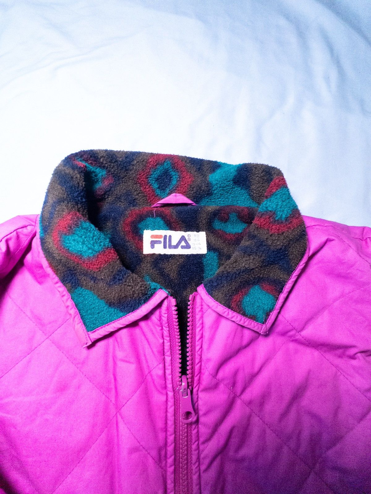 Fila Retro FILA puffer jacket, hot pink Size M / US 6-8 / IT 42-44 - 4 Thumbnail