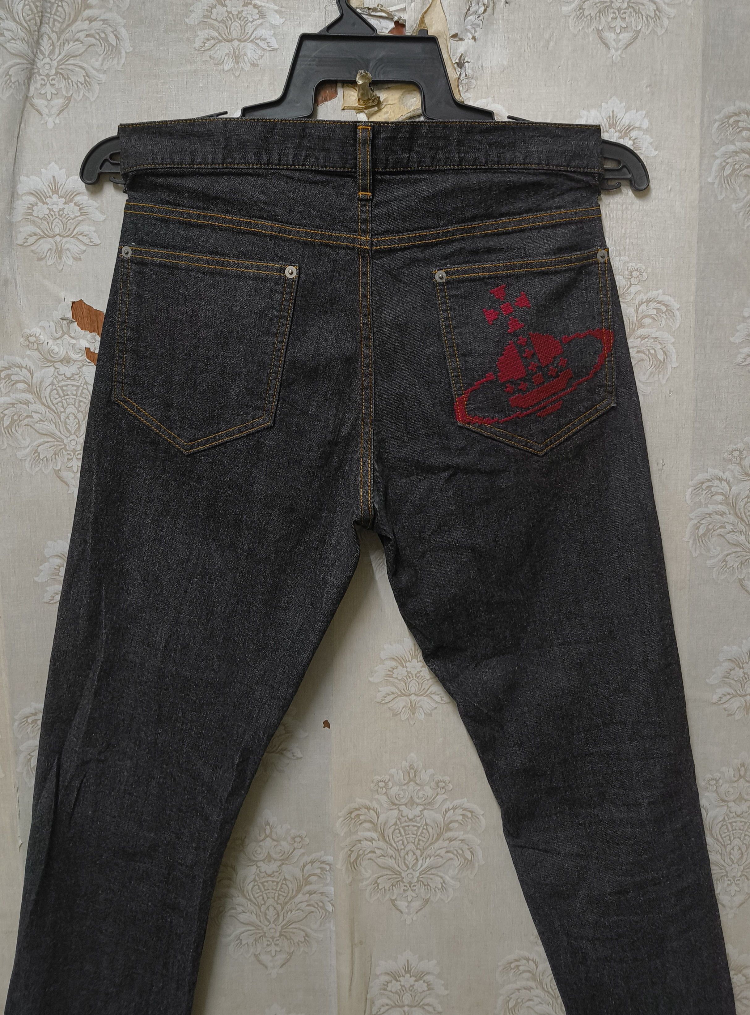 Designer × Vivienne Westwood VIVIANNE WESTWOOD MAN BLACK ORB DENIM Size US 32 / EU 48 - 14 Thumbnail