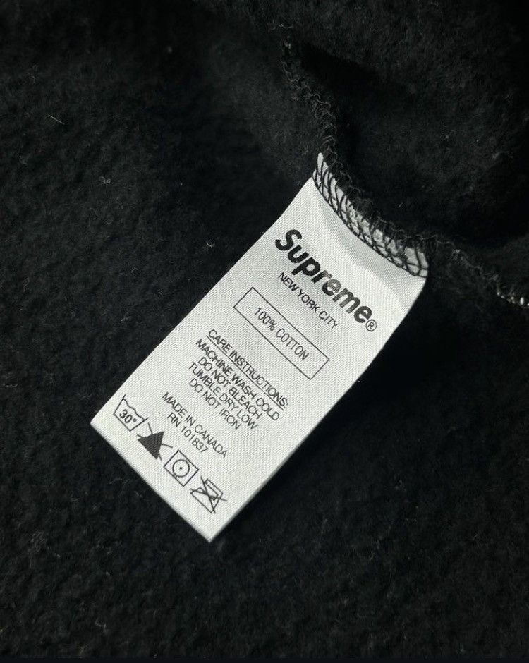 Supreme × Vintage Supreme Repeat Zip Up Hooded Sweatshirt Black Size US L / EU 52-54 / 3 - 3 Thumbnail