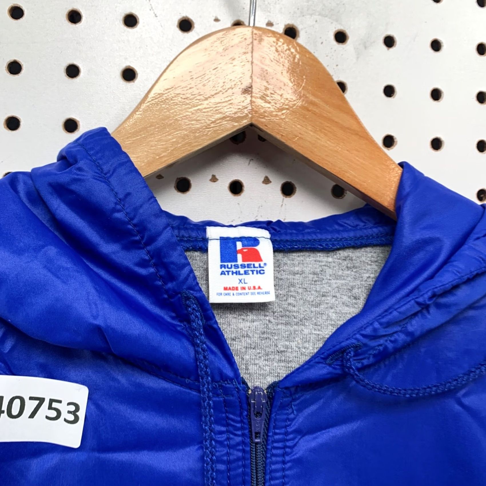 Russell Athletic VINTAGE Russell Athletic Windbreaker Hoodie Mens XL Blue Fleece Lined USA 80s Workout Team USA Mens XL Blue Russell Athletic Windbreaker Hoodie Size US XL / EU 56 / 4 - 3 Thumbnail