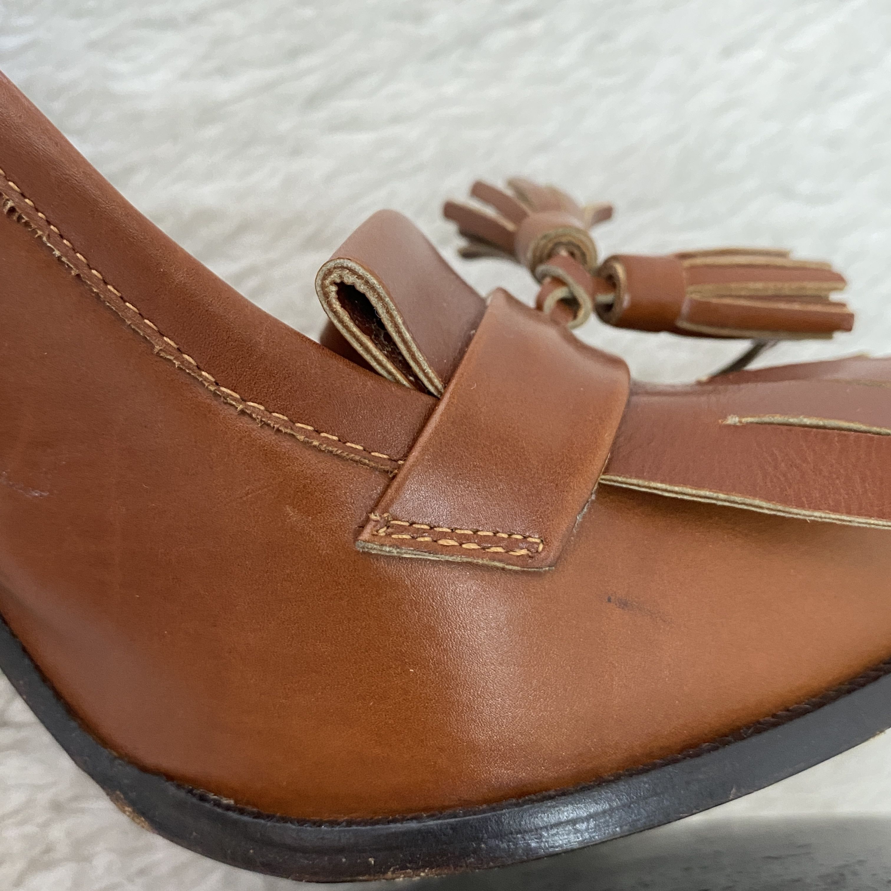 Aquascutum Aquascutum Leather Tassel Block Heel Pumps EU 39 Size US 8.5 / IT 38.5 - 14 Thumbnail