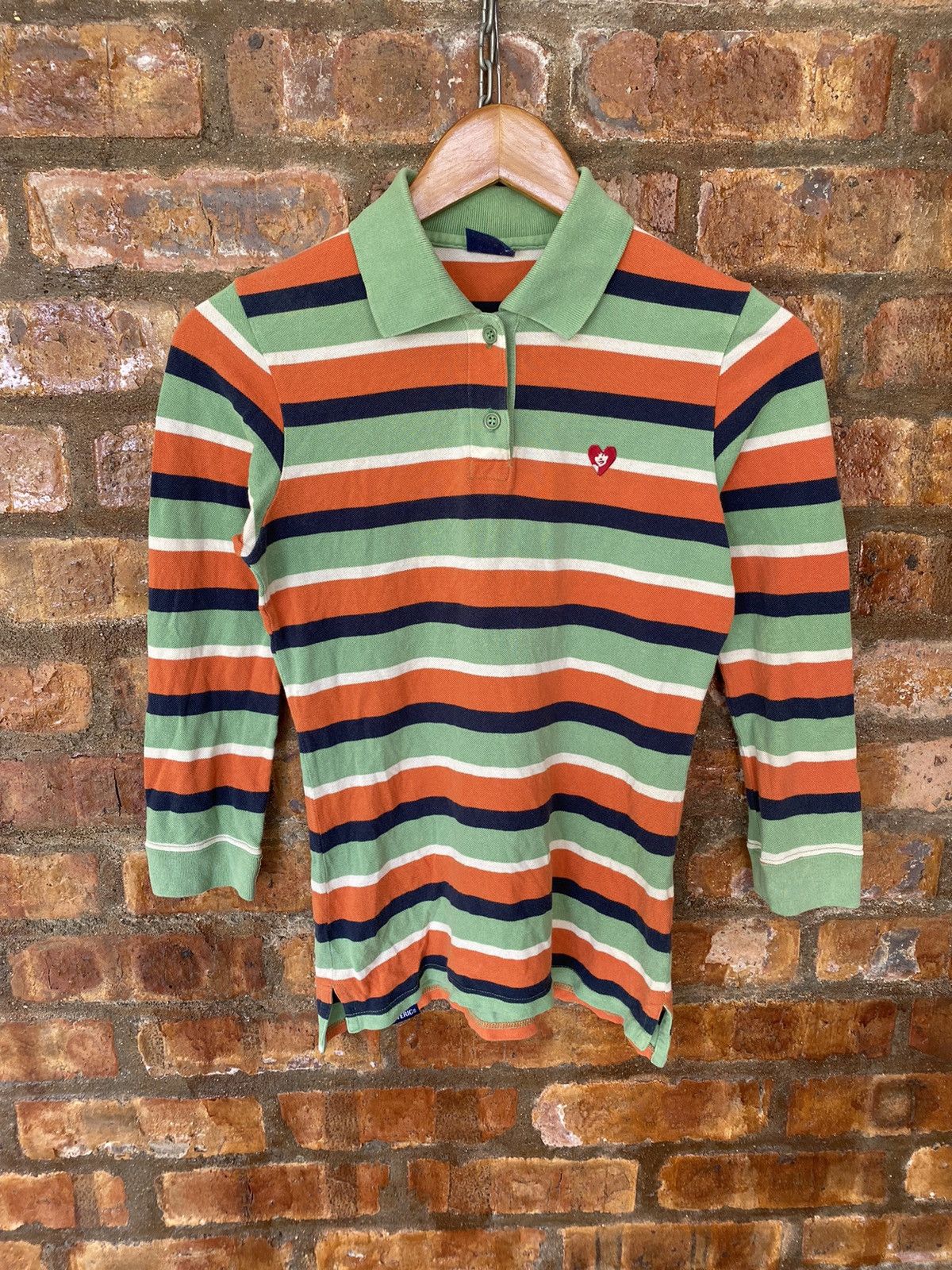 Hysteric Glamour 1990s Hysteric stripe iconic Logo 3/4 sleeve Size S / US 4 / IT 40 - 2 Thumbnail