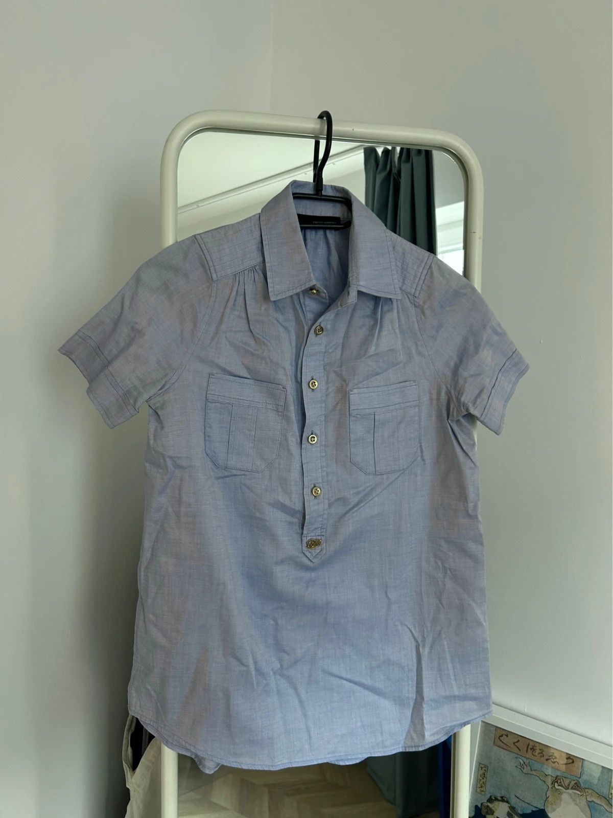Dsquared2 Dsquared2 Short Sleeve Button Up Shirt Size XS / US 0-2 / IT 36-38 - 1 Thumbnail