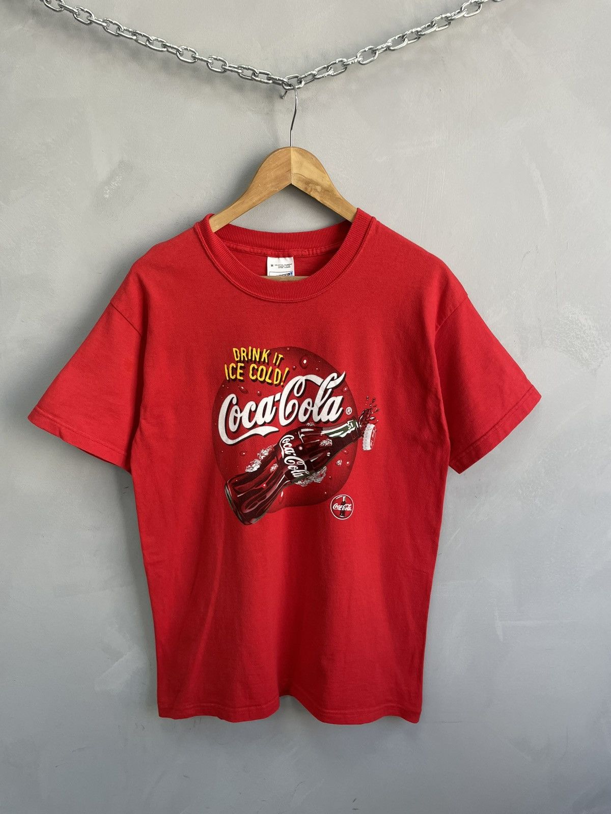 Coca Cola Vintage blank screen stars Coca-Cola funny t shirt 90s Size US M / EU 48-50 / 2 - 1 Thumbnail