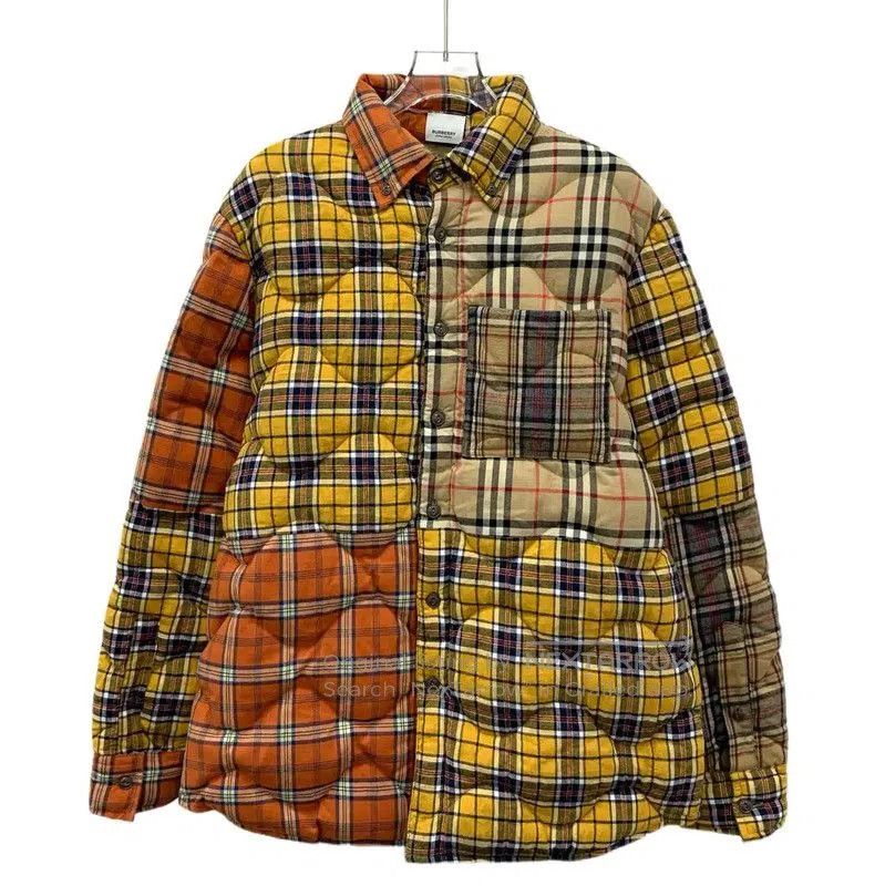 Burberry Brown Cotton Women's Puffer Jacket.
