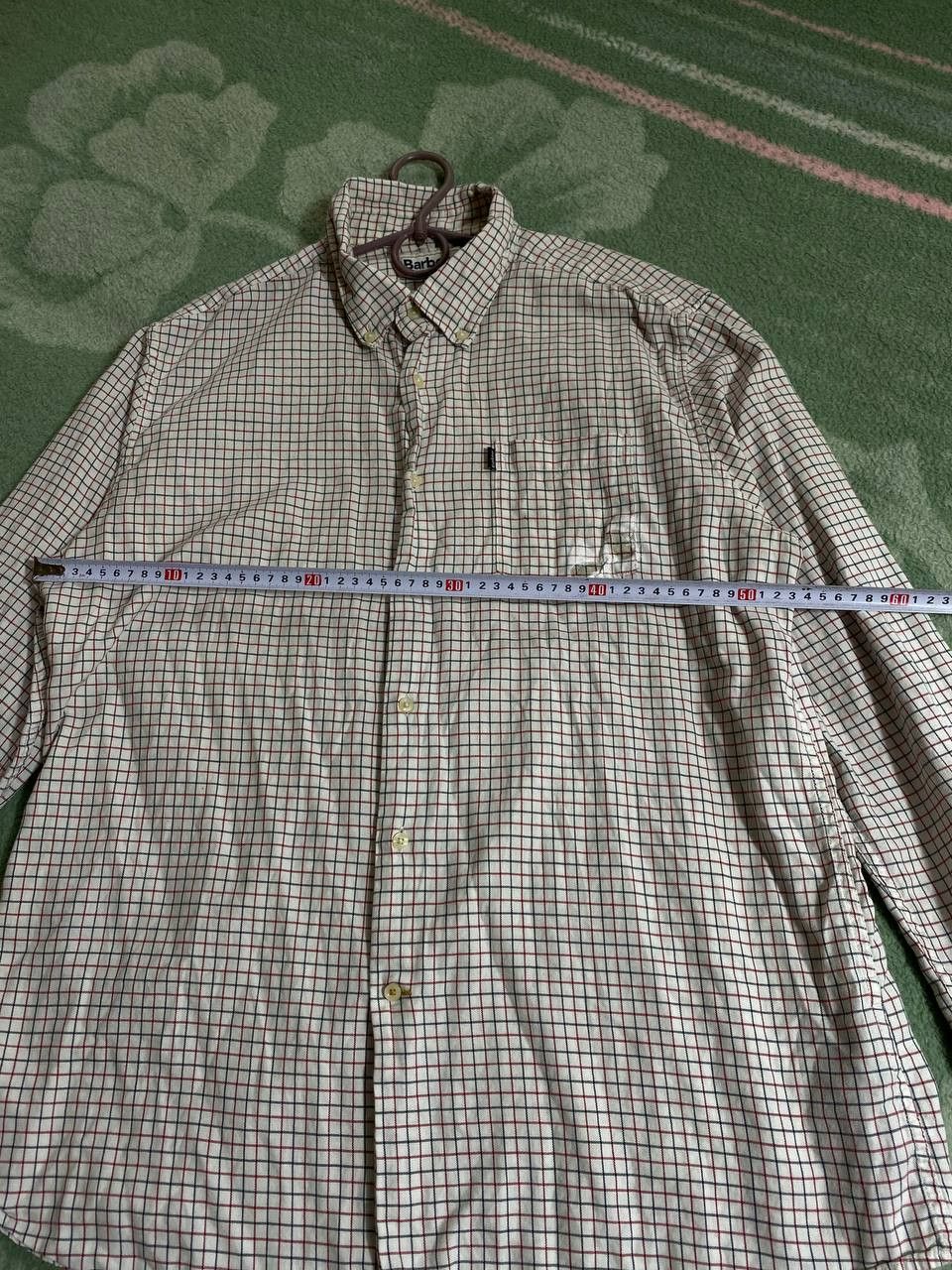 Barbour × Vintage Vintage Mens Shirt Long Sleeve Barbour Tailored fit Size US L / EU 52-54 / 3 - 15 Thumbnail