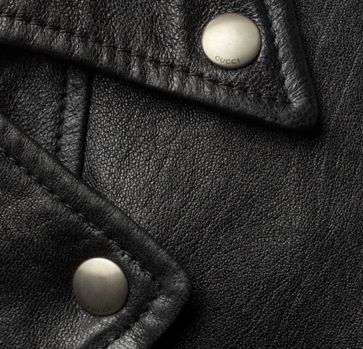 Gucci o1s1wg110225 Leather Jacket in Black Size US L / EU 52-54 / 3 - 3 Thumbnail