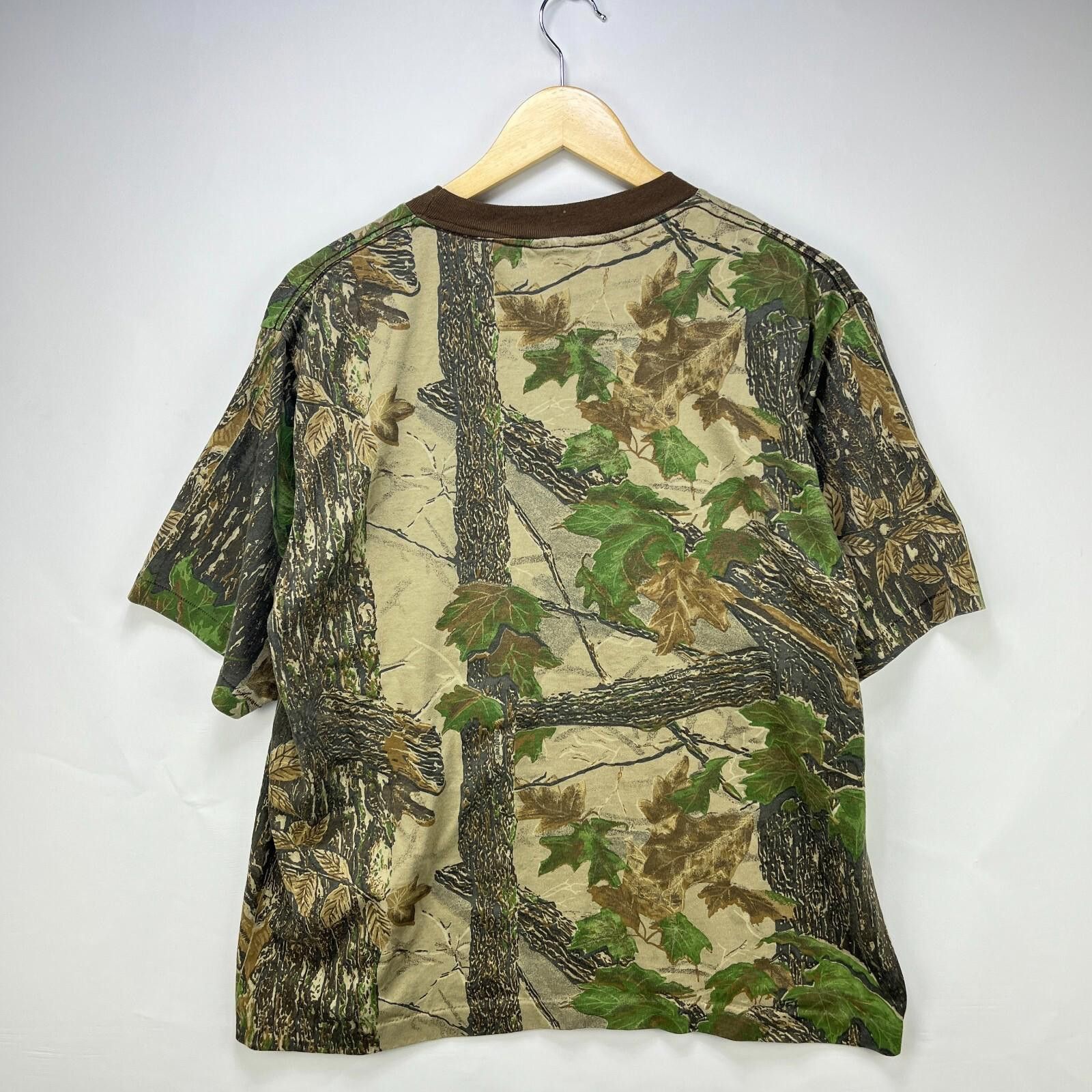 Vintage Vintage 90s Real Tree Camo Single Stitch USA T-Shirt XL Size US XL / EU 56 / 4 - 9 Thumbnail