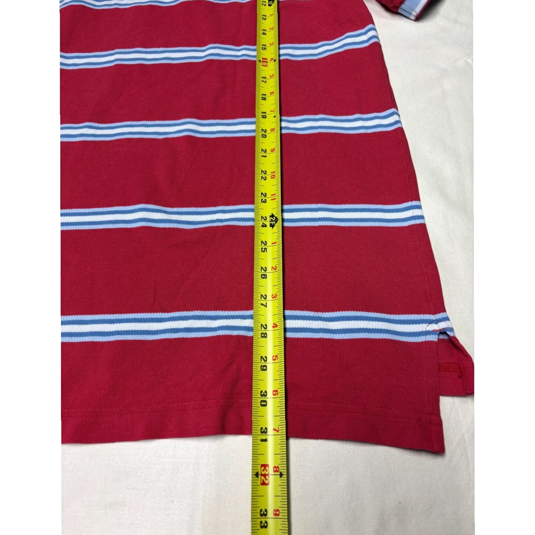 Brooks Brothers Brooks Brothers Polo Shirt Striped Red Short Sleeve Cotton Blend Performance Button-Down Collar XL Mens Size US XL / EU 56 / 4 - 5 Thumbnail