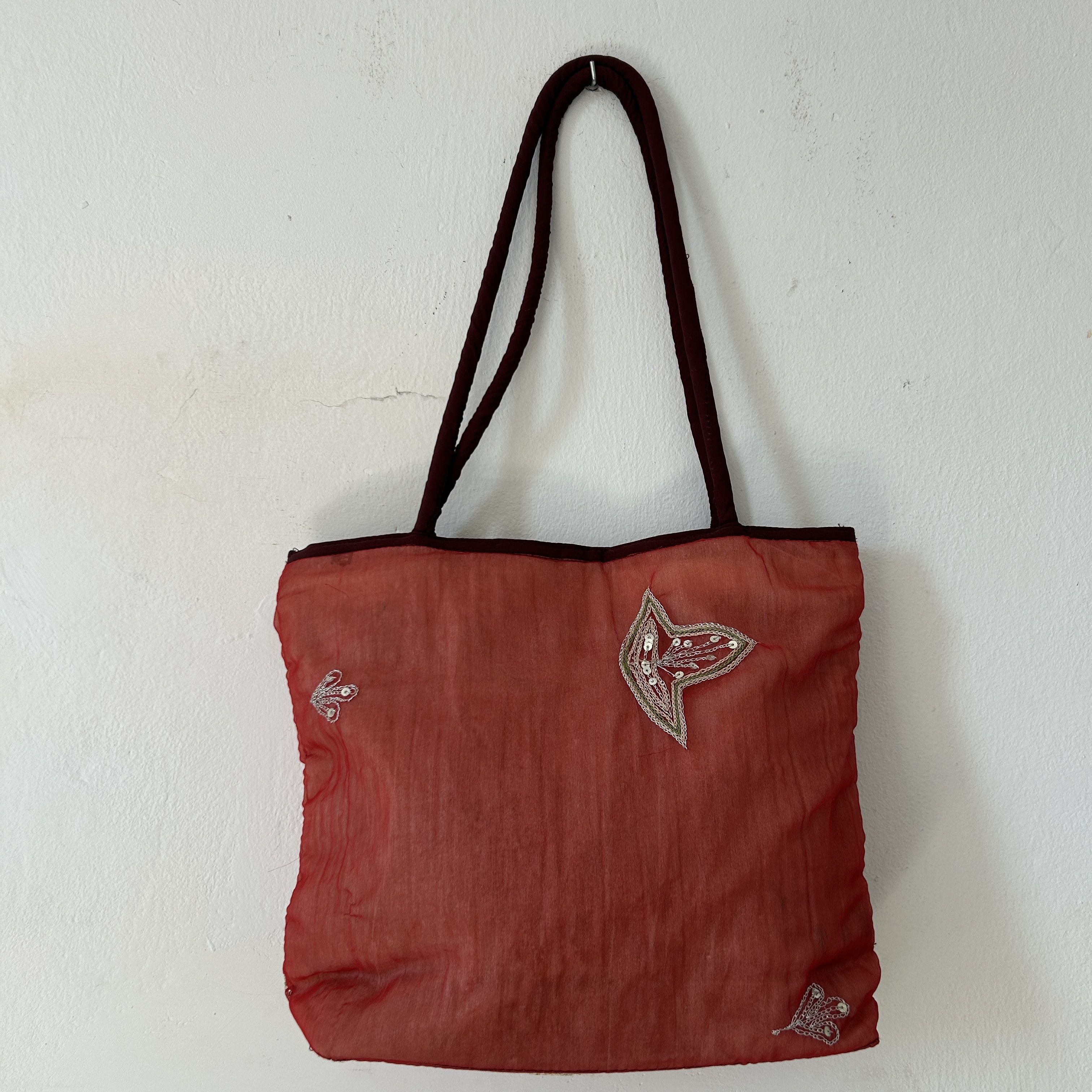 Vintage Vintage Y2K Red Mesh Shoulder Bag Size ONE SIZE - 7 Thumbnail