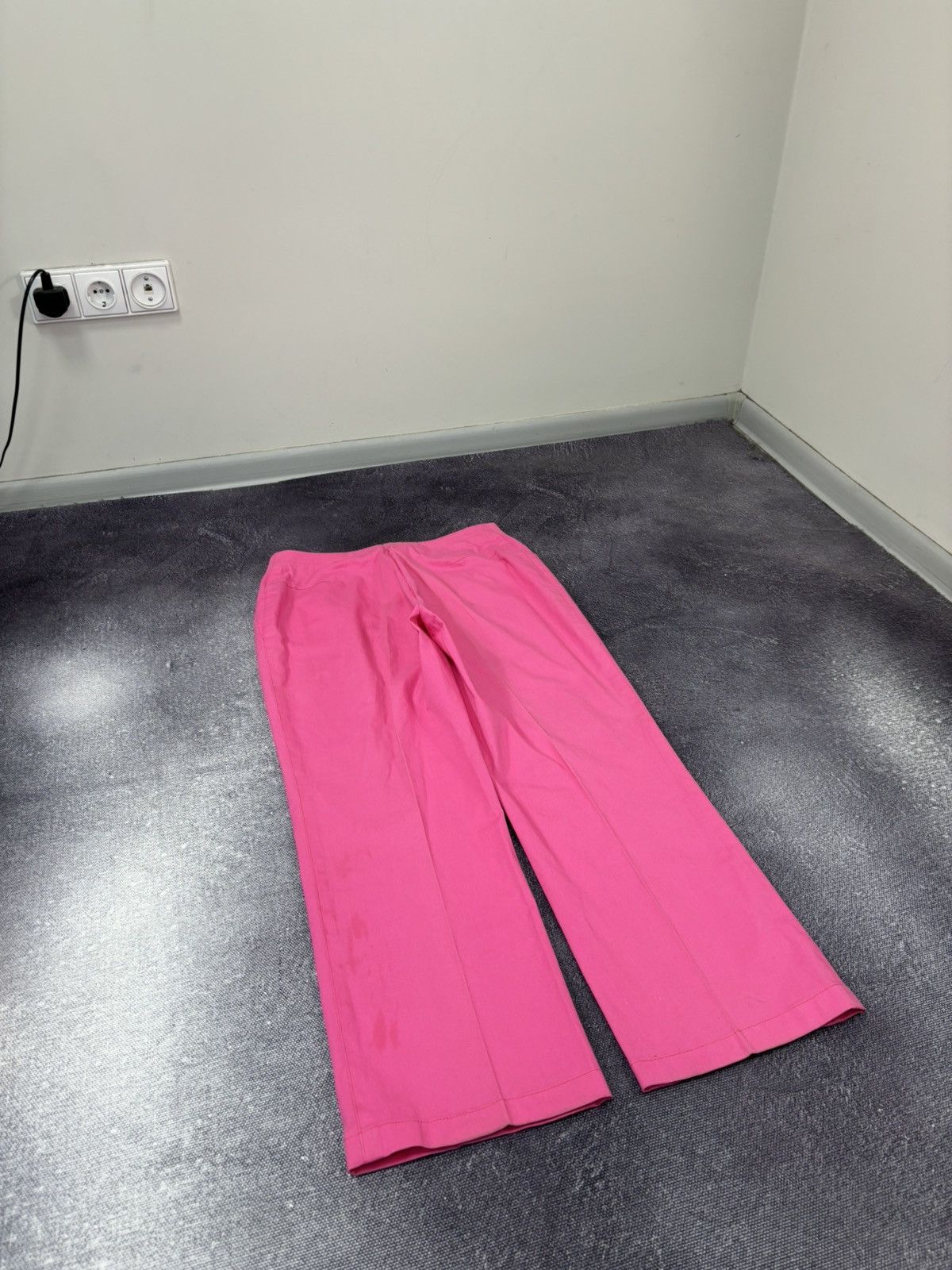 Davide Cenci Vintage Davide Cenci Women’s Luxury Pink Wide-Leg Pants Size 30" / US 8 / IT 44 - 14 Thumbnail