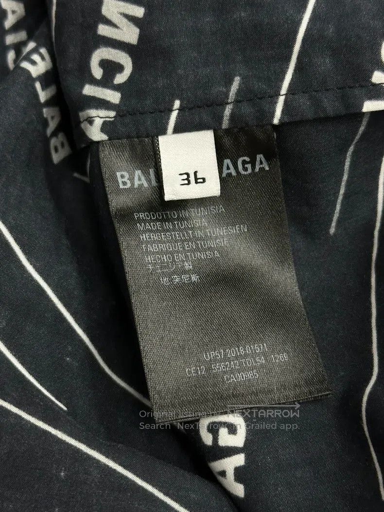 Balenciaga Balenciaga Short-sleeved shirt with full logo letters Size XS / US 0-2 / IT 36-38 - 6 Thumbnail