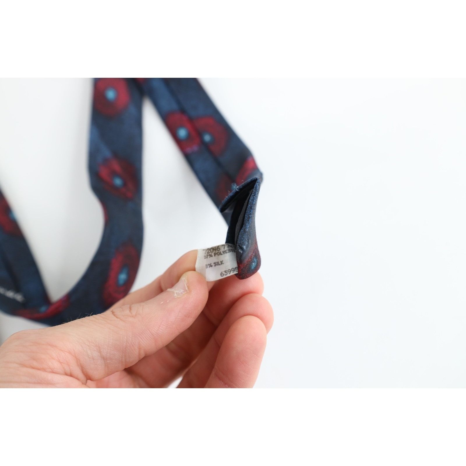 Vintage Vintage 80s 90s Streetwear Geometric Circle Neck Tie Wedding Size ONE SIZE - 5 Thumbnail