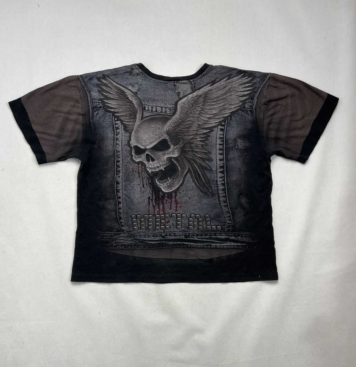 Affliction Tshirt Affliction Vintage Skulls Metal Rock Print Size US L / EU 52-54 / 3 - 3 Thumbnail