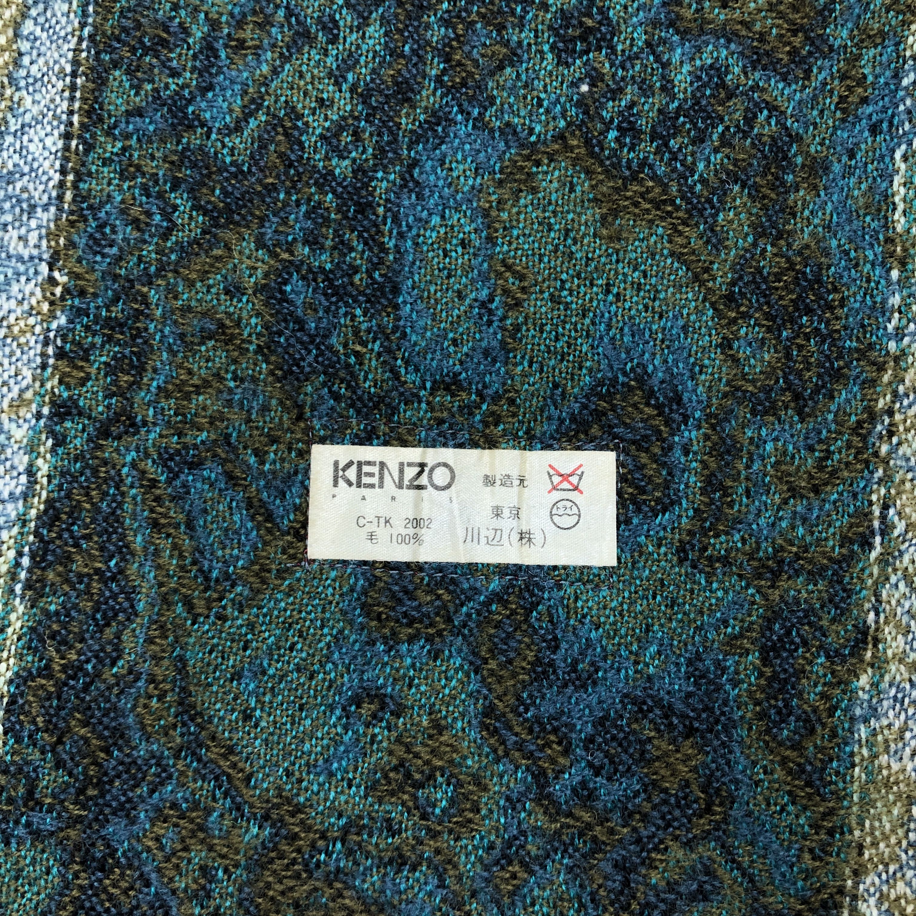 Kenzo Vintage Kenzo Scarf Muffler Wool Cashmere Scarves Size ONE SIZE - 6 Thumbnail