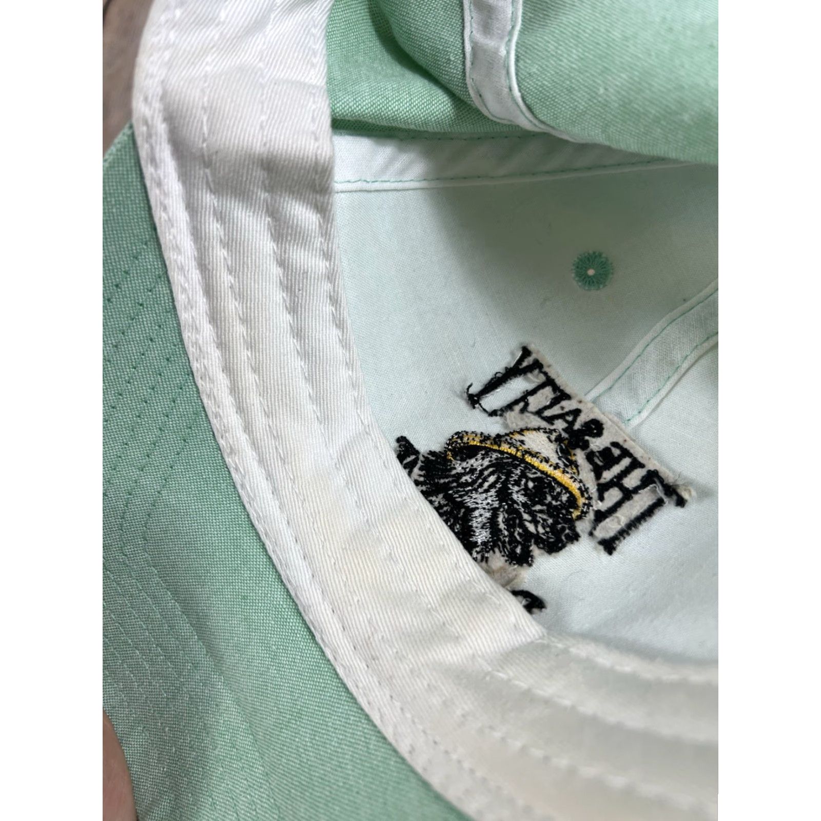 Our Legacy VINTAGE Legacy Salty Dog Cafe Hilton Head Island Adjustable Hat Cap Unisex Adults Green Cotton Denim Logo Strap Baseball Cap Size ONE SIZE - 4 Thumbnail