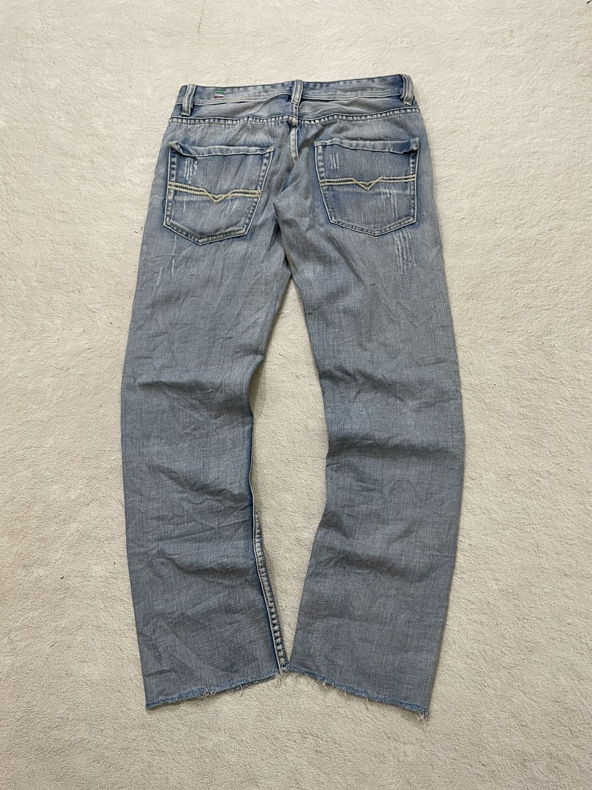 Diesel 2000s Diesel Ripped Denim Jeans Wash Y2K Ifsix LGB hysteric Size US 30 / EU 46 - 8 Thumbnail
