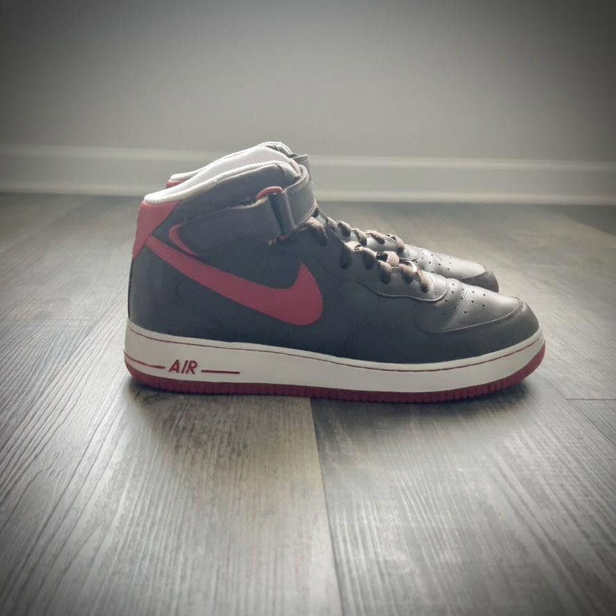 Nike NIKE • Air Force 1 Mid 07 Players "Brown/Red" (11.5M) Size US 11.5 / EU 44-45 - 9 Thumbnail