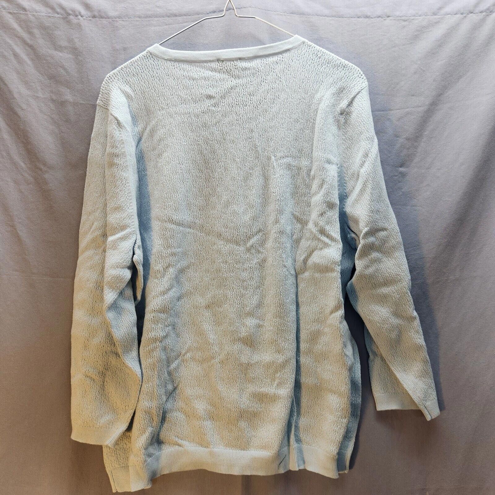 Designer New Talbots Pima Cotton Cardigan Light Blue Size XL Size XL / US 12-14 / IT 48-50 - 7 Thumbnail