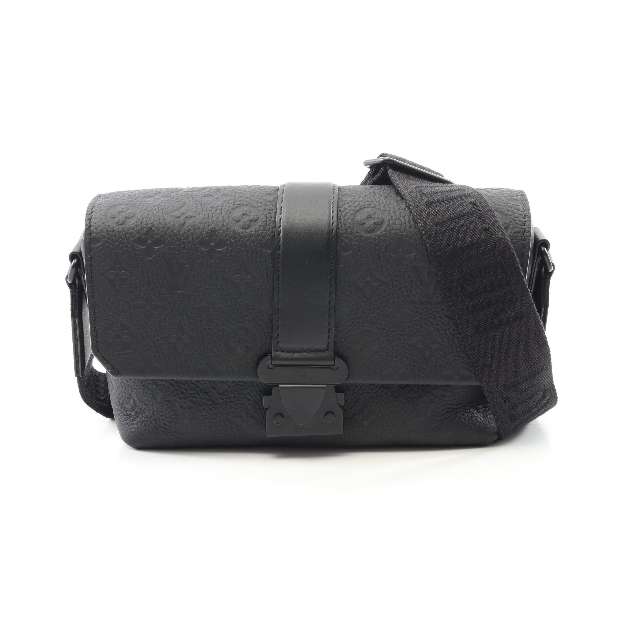 Louis Vuitton Louis Vuitton S-Cape Messenger Monogram Taurillon Shoulder Bag Leather Black Size ONE SIZE - 1 Thumbnail