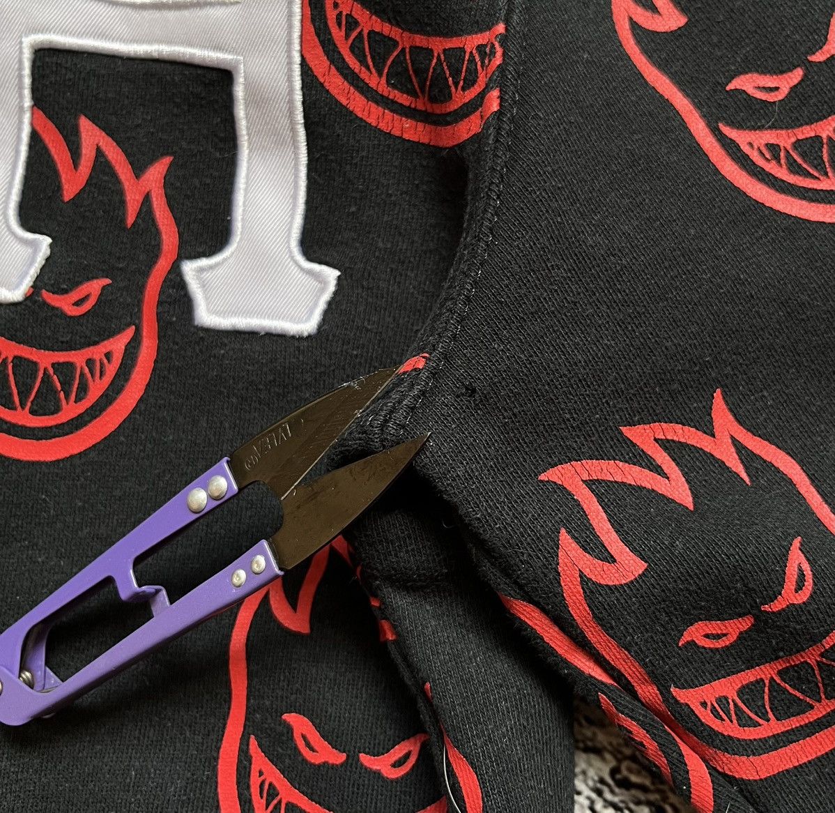 Huf HUF x Spitfire All Over Flame Logo Hoodie Size S Size US S / EU 44-46 / 1 - 11 Thumbnail