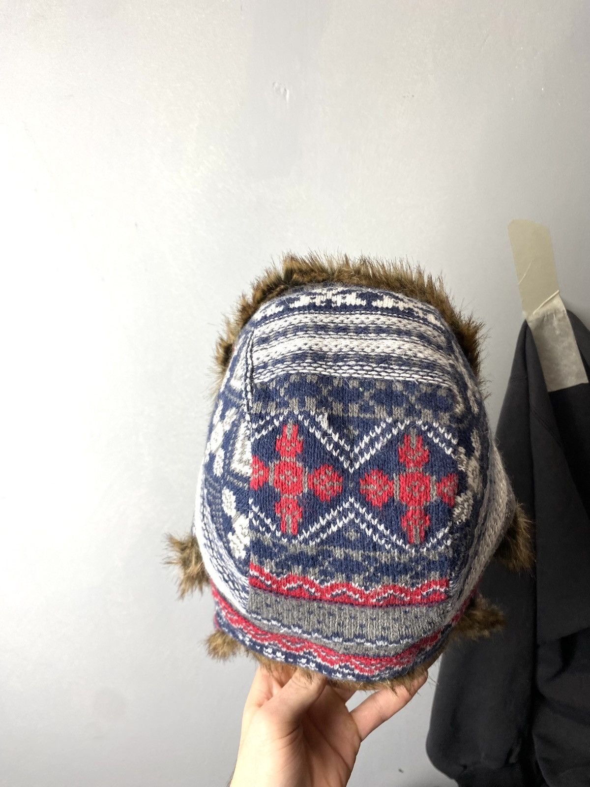 Vintage Vintage Alt Fuzzy Mohair Ushanka USSR Hat Balaclava Size ONE SIZE - 6 Thumbnail