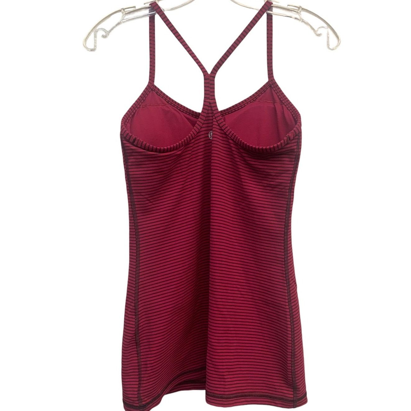 Lululemon Lululemon Power Y Tank *Luon Hyper Stripe Bumble Berry SZ 6 Size M / US 6-8 / IT 42-44 - 4 Thumbnail