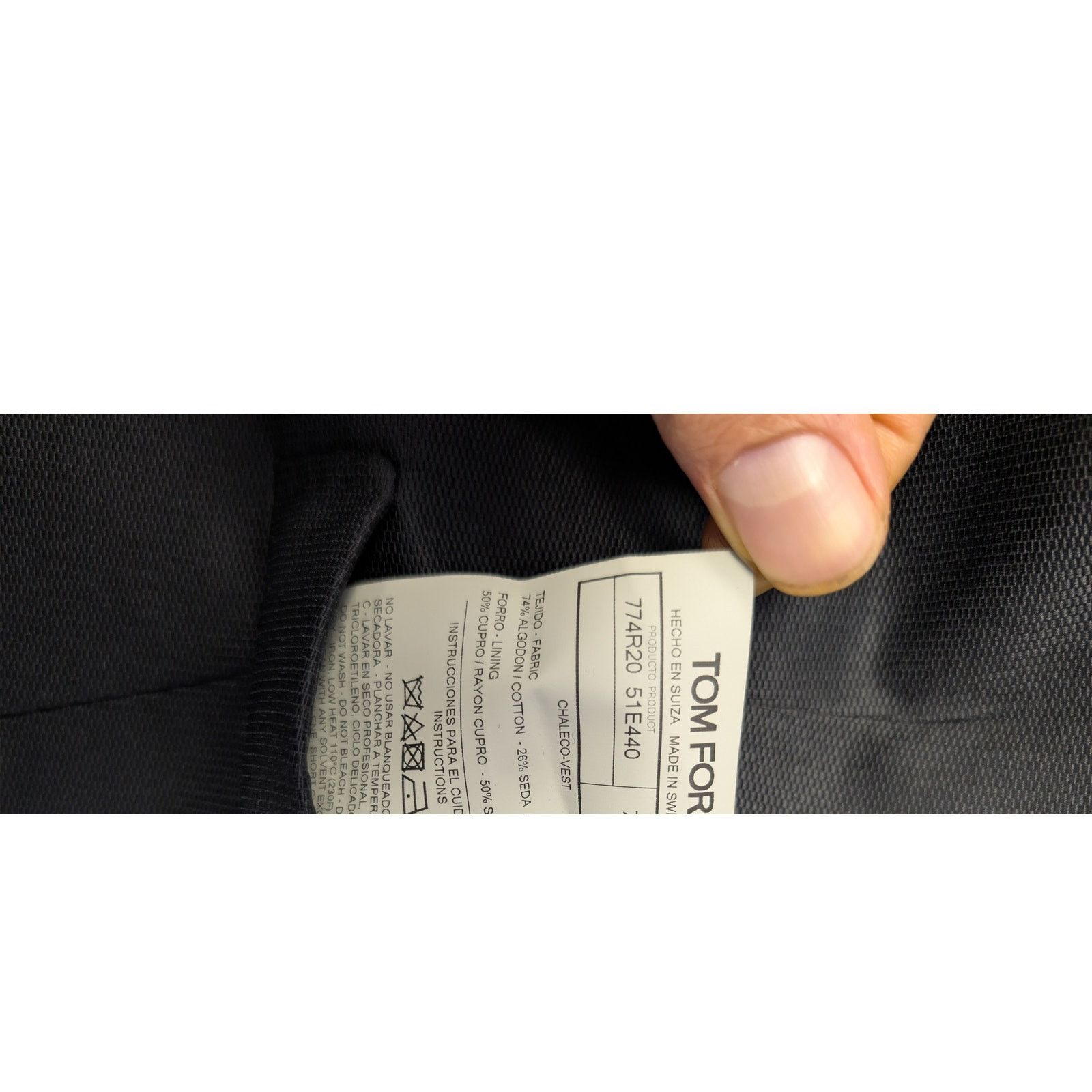 Tom Ford o1rshd1 Double-Breasted Tuxedo vest in Black Size US L / EU 52-54 / 3 - 18 Thumbnail