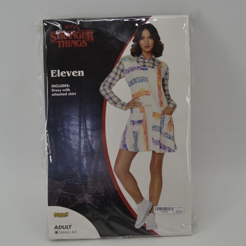 Other Stranger Things Eleven Costume Adult Small Halloween Cosplay Size ONE SIZE - 4 Thumbnail