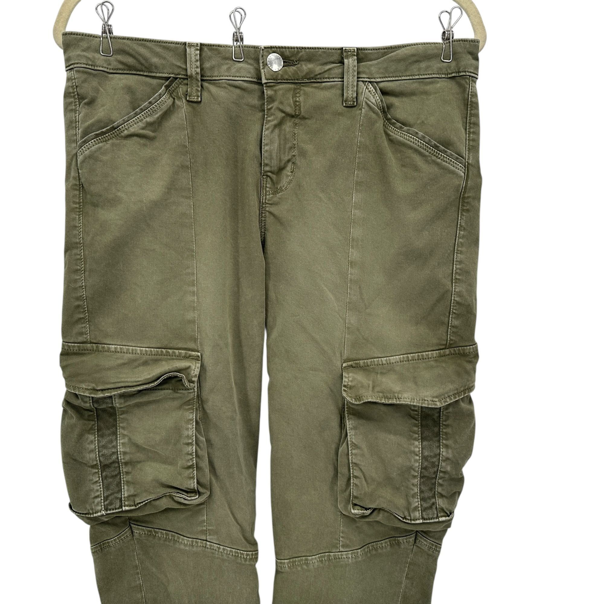 L'AGENCE L'Agence Womens 29 Pants Montgomery Skinny Cargo Pant Green Size 29" - 2 Thumbnail
