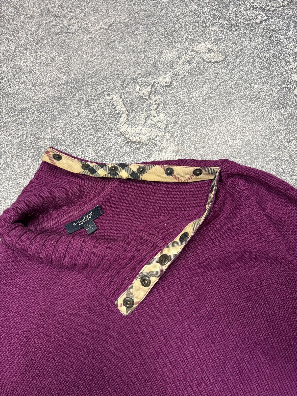 Burberry Burberry Wool Cashmere Knit Sweater cardigan Size L / US 10 / IT 46 - 10 Thumbnail
