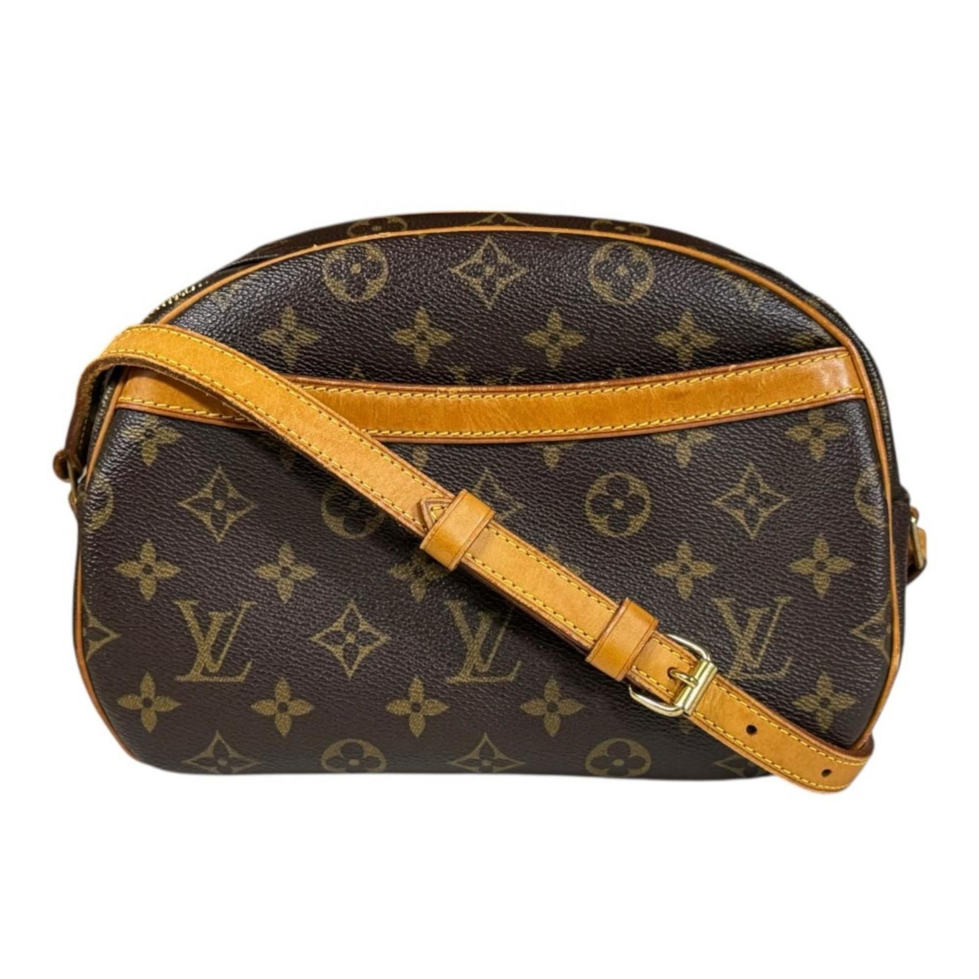 Pre-owned Louis Vuitton Blois Monogram Shoulder Bag in Canvas M51221 Brown Women's
