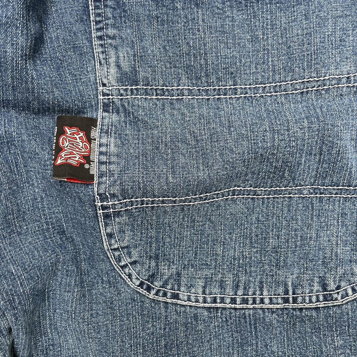 JNCO Y2K Freaks Jorts Baggy Jeans Big Pocket Skater Styled Shorts Size US 34 / EU 50 - 12 Thumbnail
