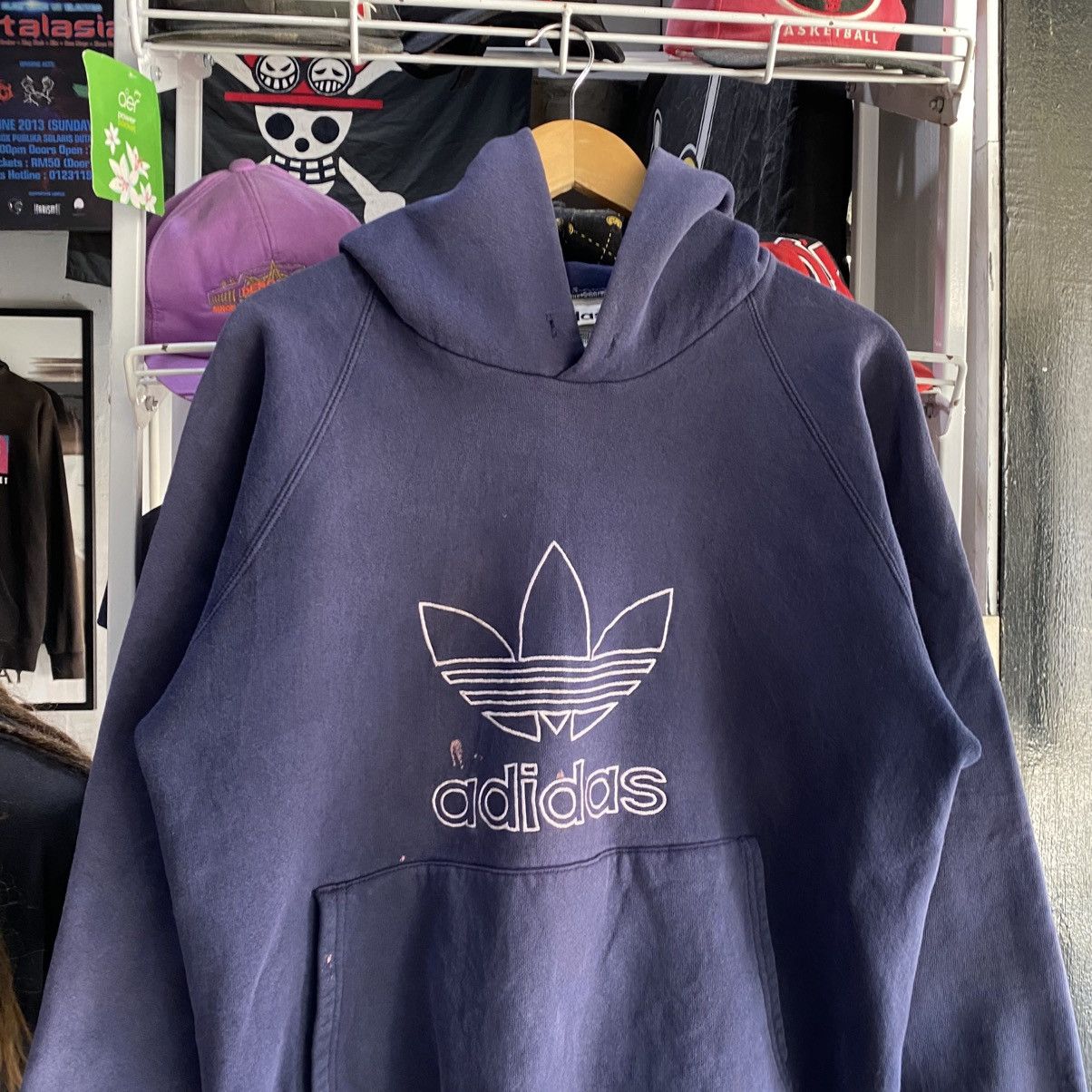 Vintage 90s Adidas Originals Big Logo Pullover Hoodie