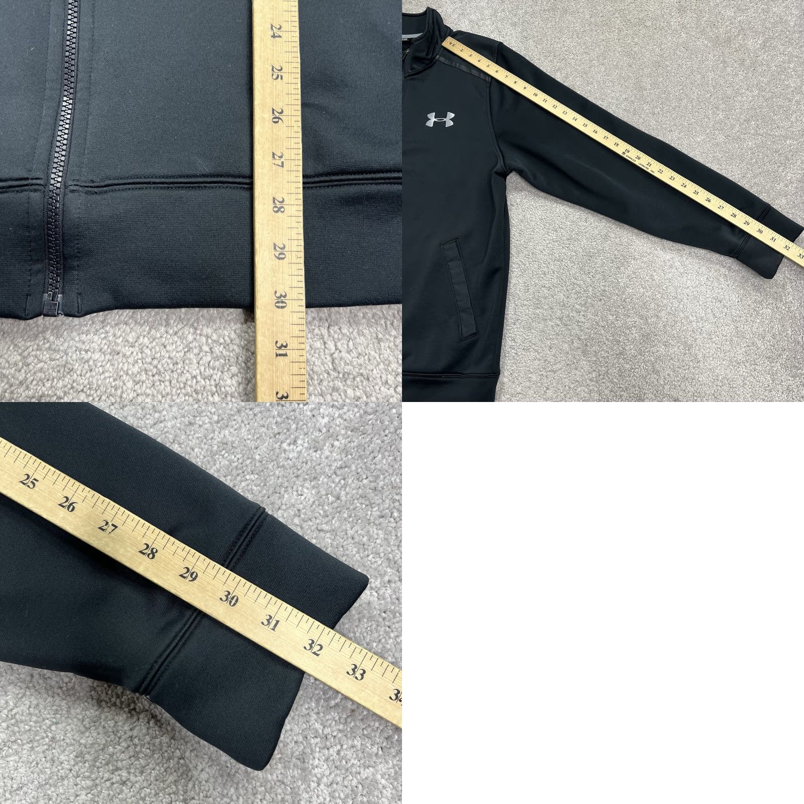 Under Armour Under Armour Jacket Mens XL Black Full Zip Track Athletic Loose Fit Gym Training Size US XL / EU 56 / 4 - 9 Thumbnail