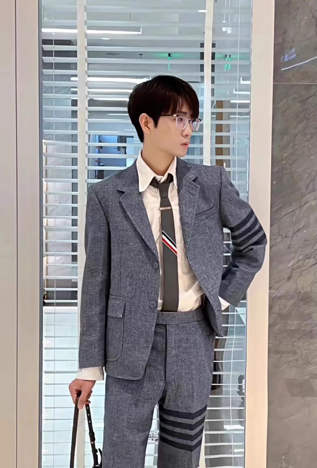 Thom Browne Thom Browne 4-Bar Slate Gray Suit Rare Size2 Size US M / EU 48-50 / 2 - 7 Thumbnail