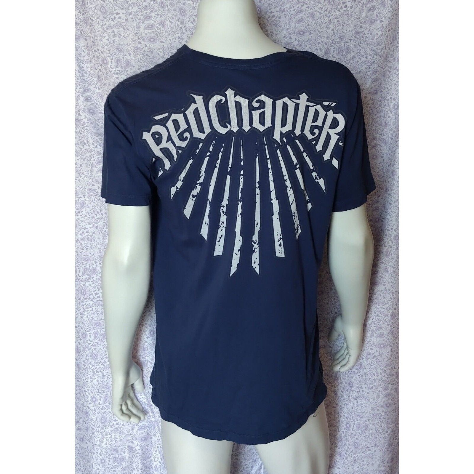 Other Red Chapter "FEARLESS" "STRONG" Casual Bikers Blue T-shirt L Size US L / EU 52-54 / 3 - 2 Thumbnail