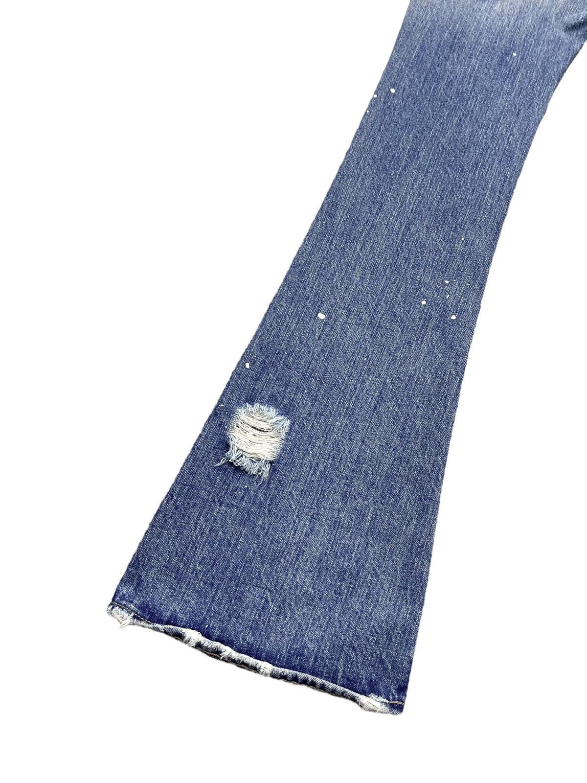 MOUSSY Vintage MOUSSY Skinny FLARE Paint Splatter Ripped LGB Style Size 27" / US 4 / IT 40 - 12 Thumbnail