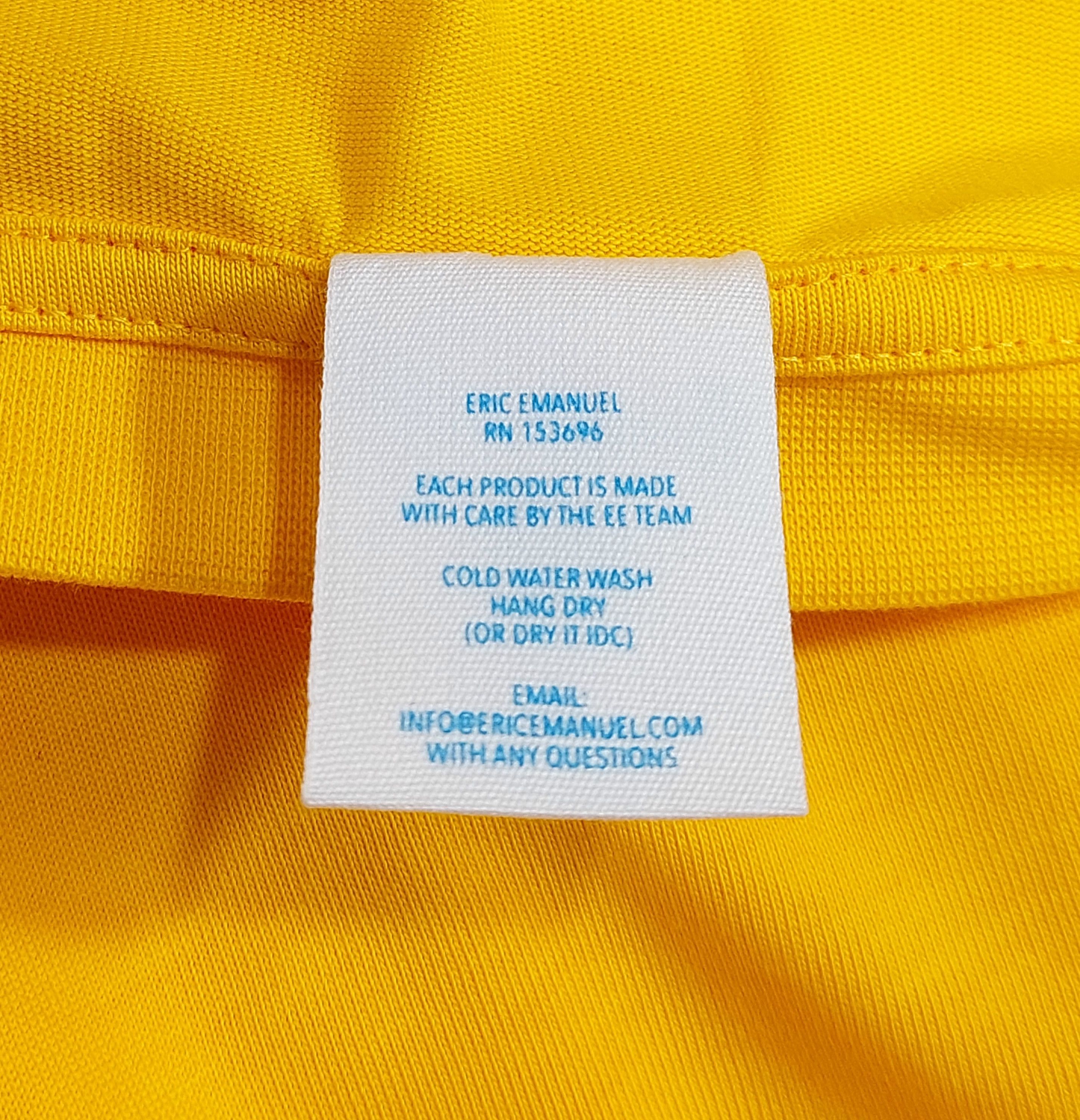 Eric Emanuel EE classic long sleeve tshirt - yellow XL Size US XL / EU 56 / 4 - 4 Thumbnail