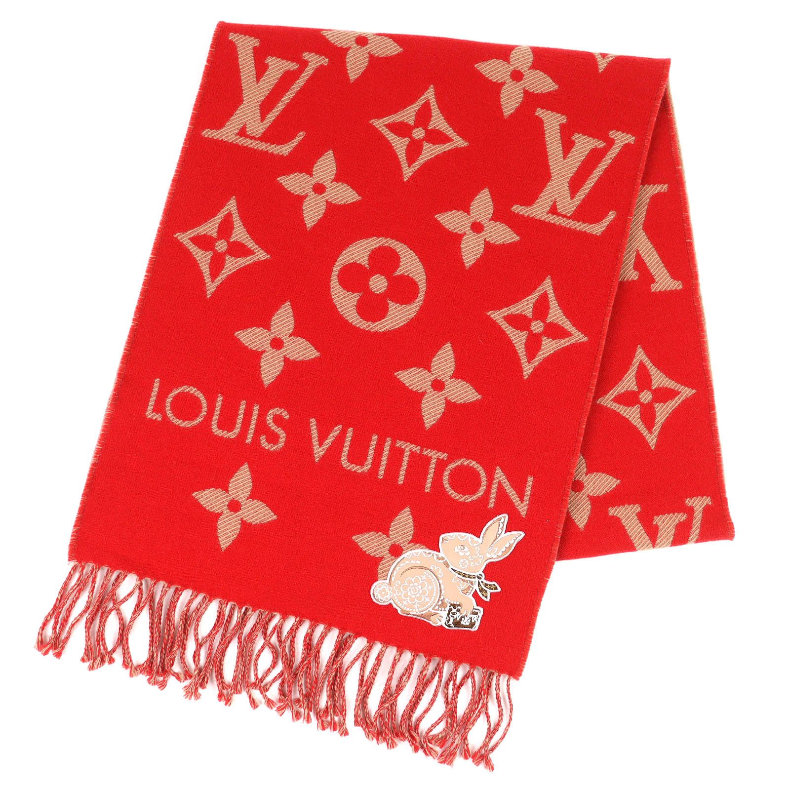 Louis Vuitton Louis Vuitton Louis Vuitton Essential Precious Rabbit Scarf Textile Scarf M78166 DUTY FREE for USA Size ONE SIZE - 1 Thumbnail