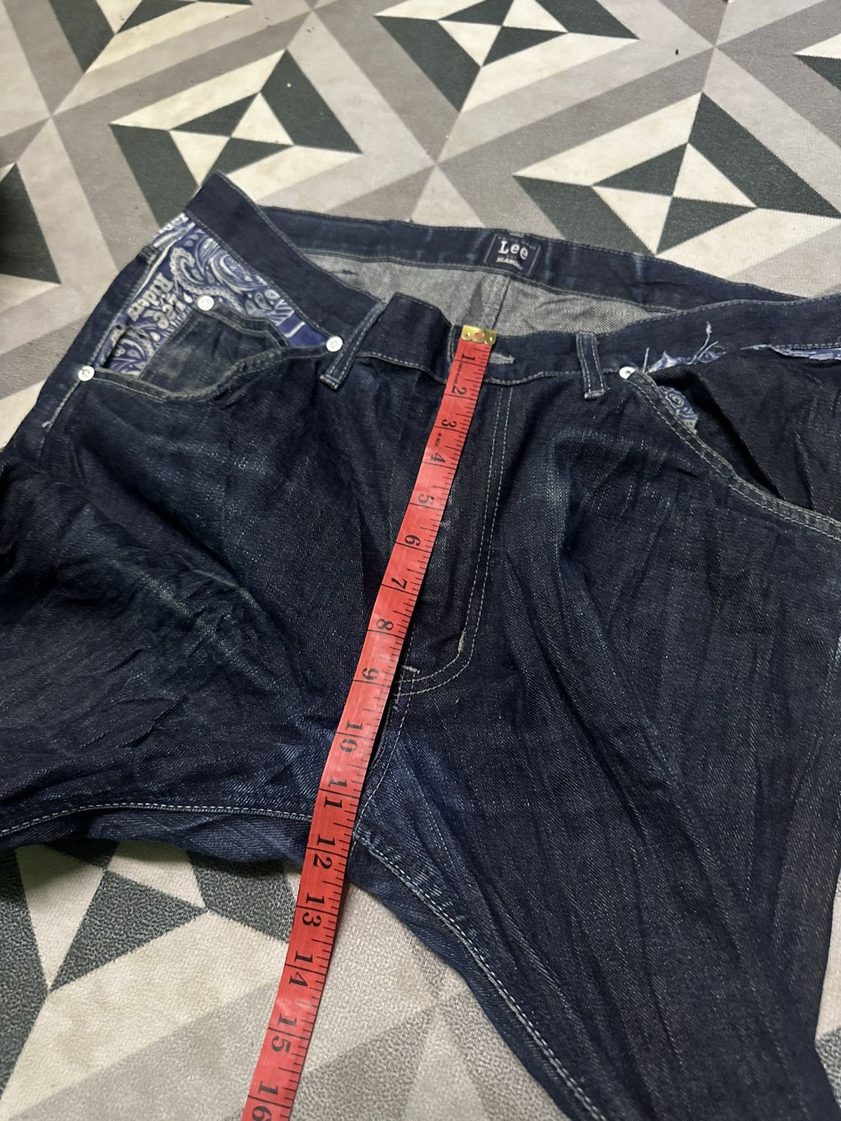 Lee Lee x Xlarge bandana blue denim jeans Size US 37 - 19 Thumbnail