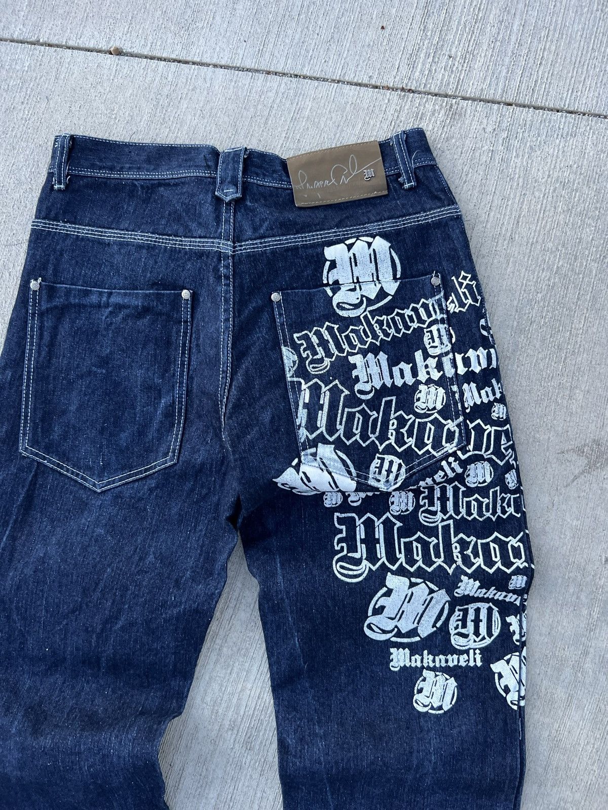 Makaveli × Vintage Vintage Makaveli jeans rap hip hop baggy jeans Size US 34 / EU 50 - 7 Thumbnail